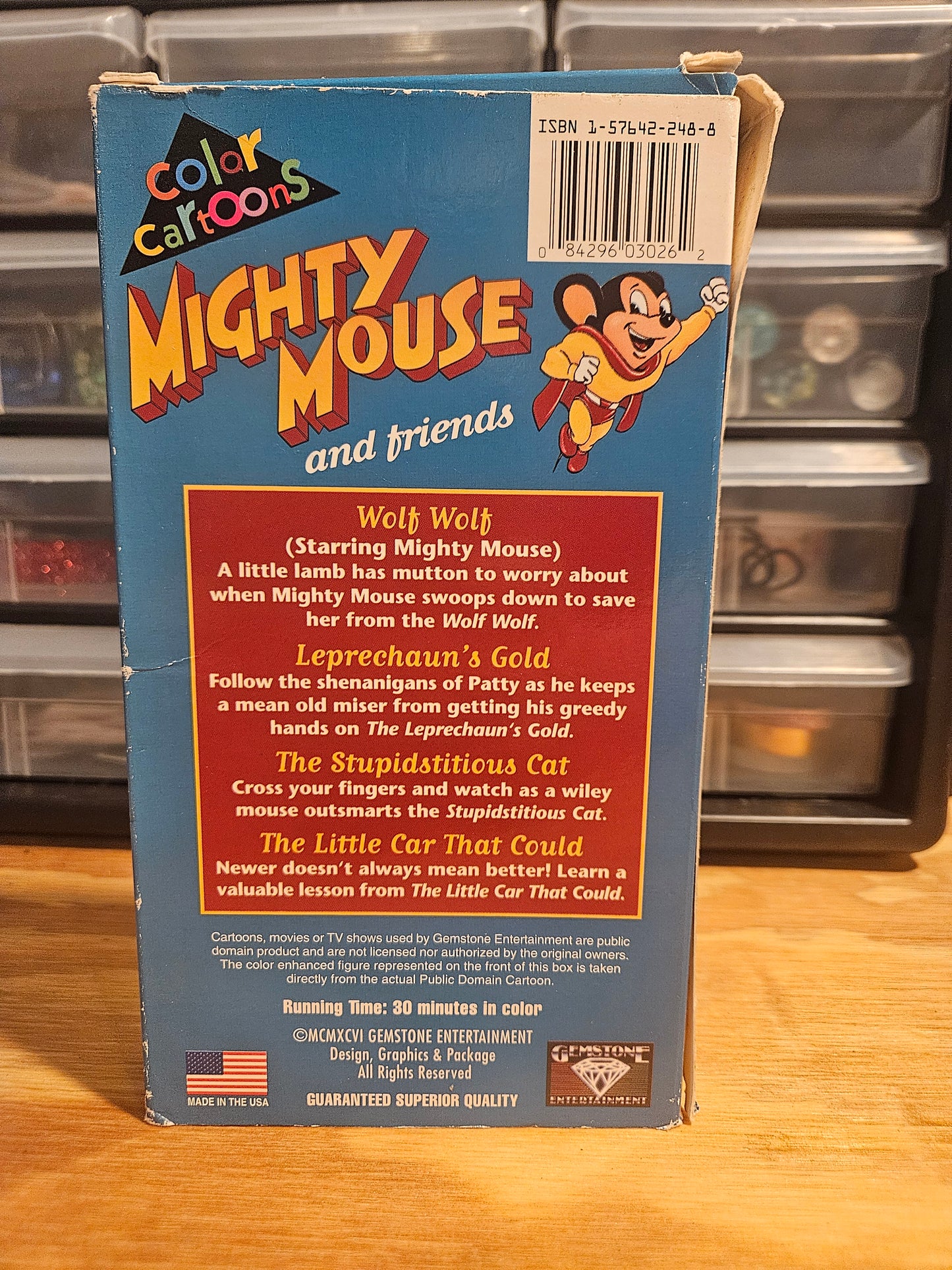 Mighty Mouse and Friends VHS Color Cartoons, Gemstone