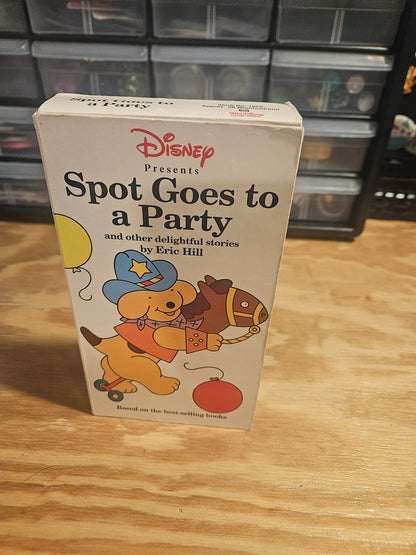 Spot Goes to a Party VHS with peek-a-boo flaps on case