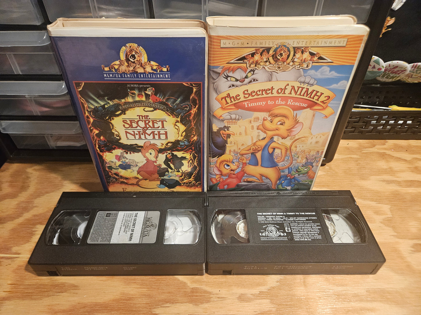 The Secret Of NIMH 1 & 2 VHS Set