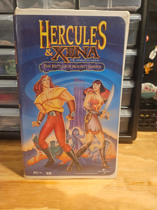 Hercules & Xena The Battle for Mount Olympus VHS with original insert!