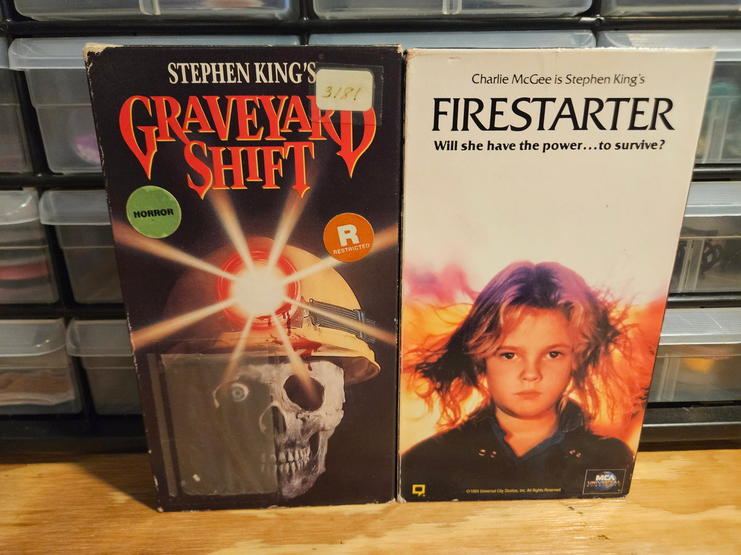 Stephen King VHS Set Cat's Eye, Thinner, Graveyard Shift, Dead Zone, Misery, Firestarter, Horror