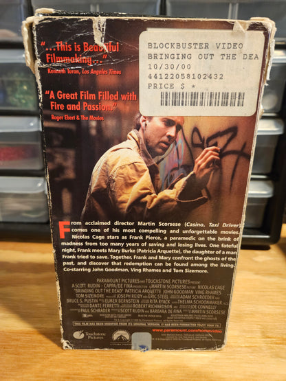 Bringing Out The Dead VHS, Nicolas Cage, Patricia Arquette