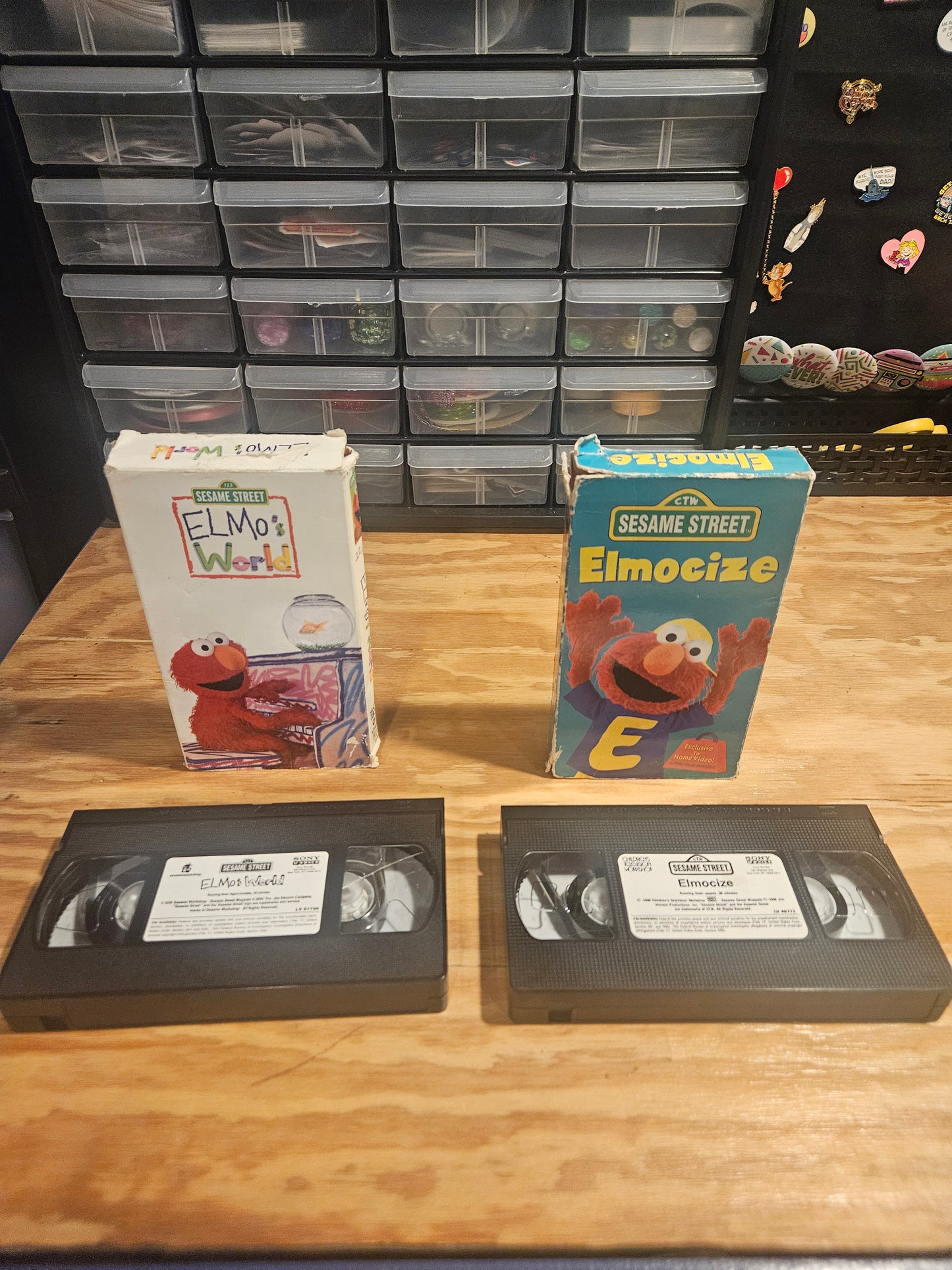 Elmo Sesame Street VHS Set - Grouchland, Great Numbers Game, Elmo's World, Elmocize, Elmopalooza