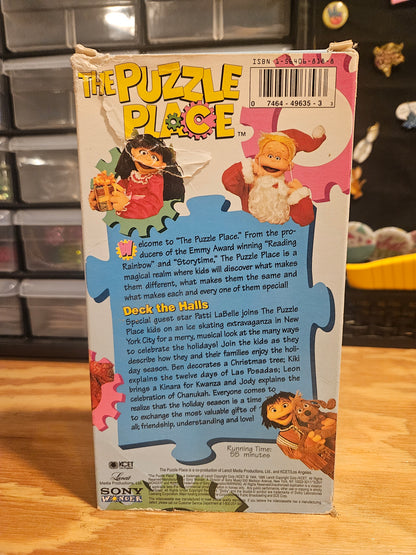 The Puzzle Place Deck The Halls VHS Sony Wonder, Patti LaBelle. Rare Tape