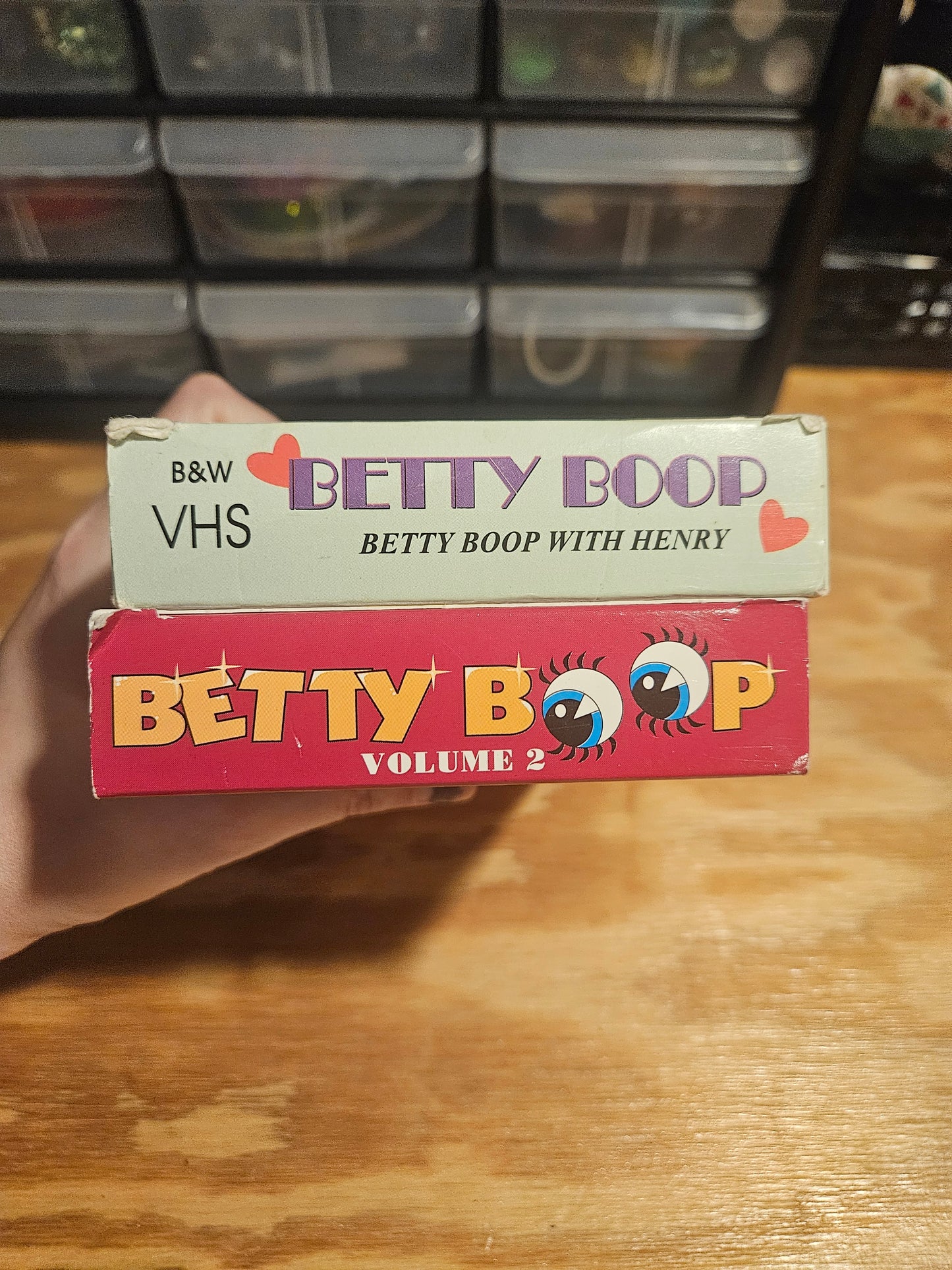 Betty Boop VHS Set of 2: Betty Boop and Pudgy + Betty Boop Vol 2