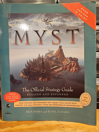 Myst + Myst 3 Exile Vintage CD-ROM Games With Manuals & Strategy Guide Books