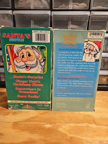 Santa VHS Set- Santa's Surprise and The Night Before Christmas