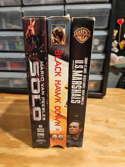 U.S. Marshals, Black Hawk Down, Solo VHS set, Military, War