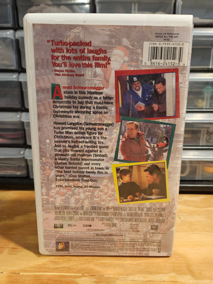 Jingle All The Way VHS Christmas, Arnold Schwarzenegger, Fox Video
