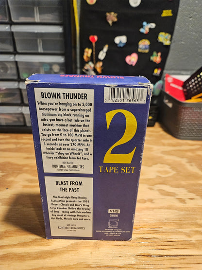 Blown Thunder and Blast from the Past Vol 1 VHS 2 Tape Set Drag Racing