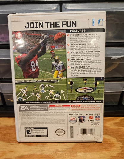 Madden NFL 08 Wii Game