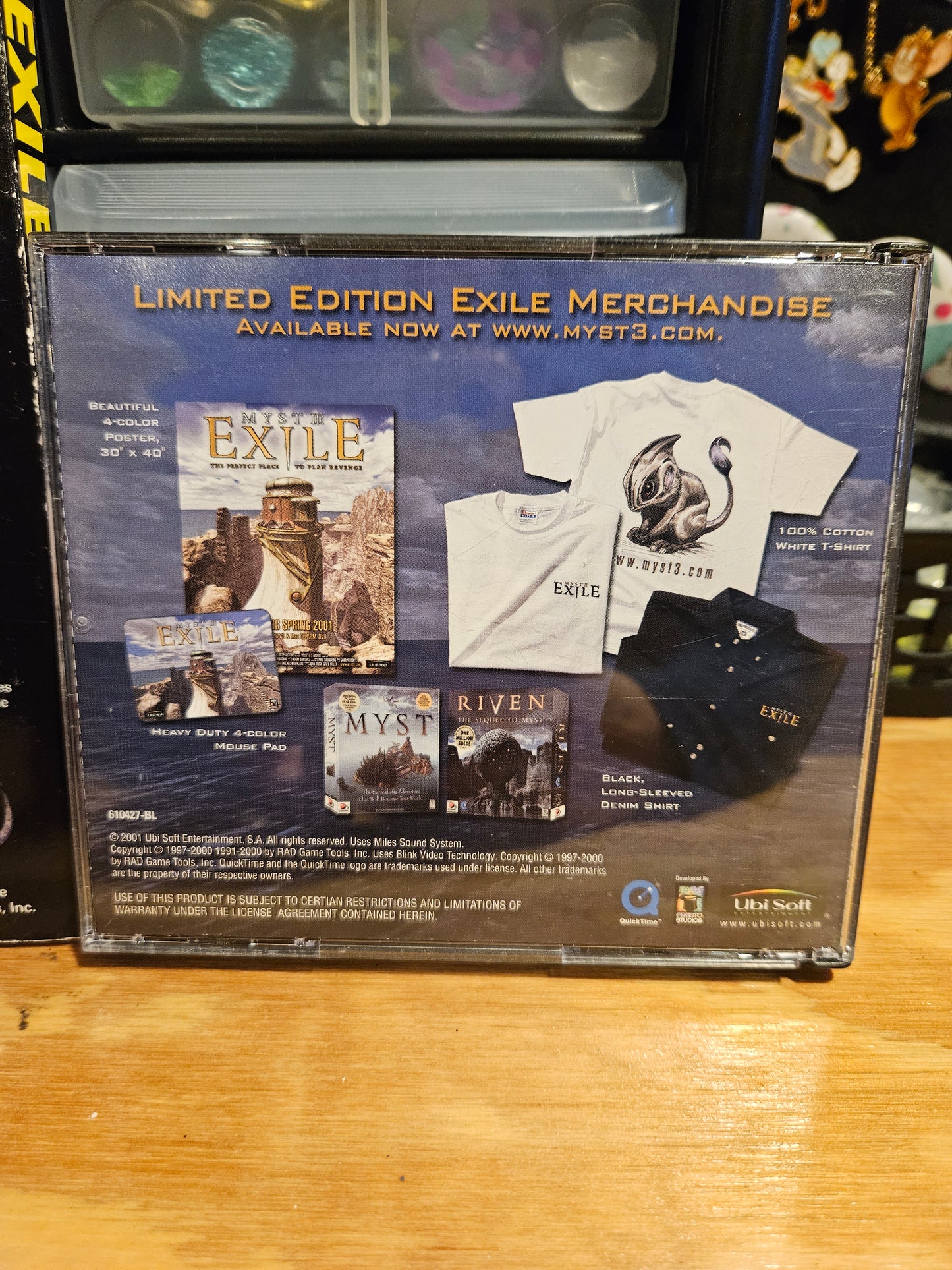 Myst + Myst 3 Exile Vintage CD-ROM Games With Manuals & Strategy Guide Books