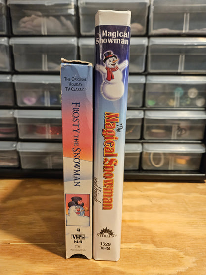 Frosty the Snowman and The Magical Snowman Set Christmas VHS
