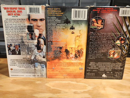 U.S. Marshals, Black Hawk Down, Solo VHS set, Military, War