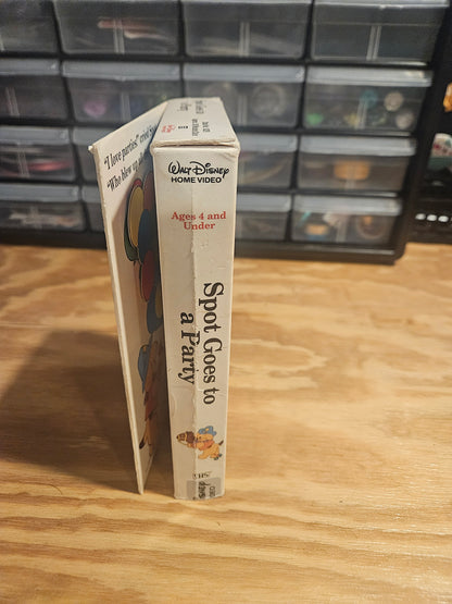Spot Goes to a Party VHS with peek-a-boo flaps on case