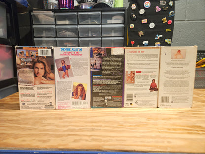 Cindy Crawford, Denise Austin, Cher Fitness, Jane Fonda, Shirley MacLaine Fitness / Workout Videos Vhs