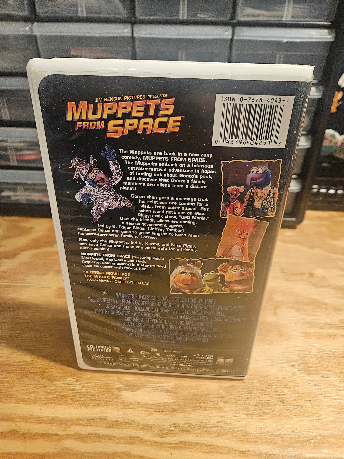 Muppets From Space VHS, Jim Henson. Previous Rental Video!
