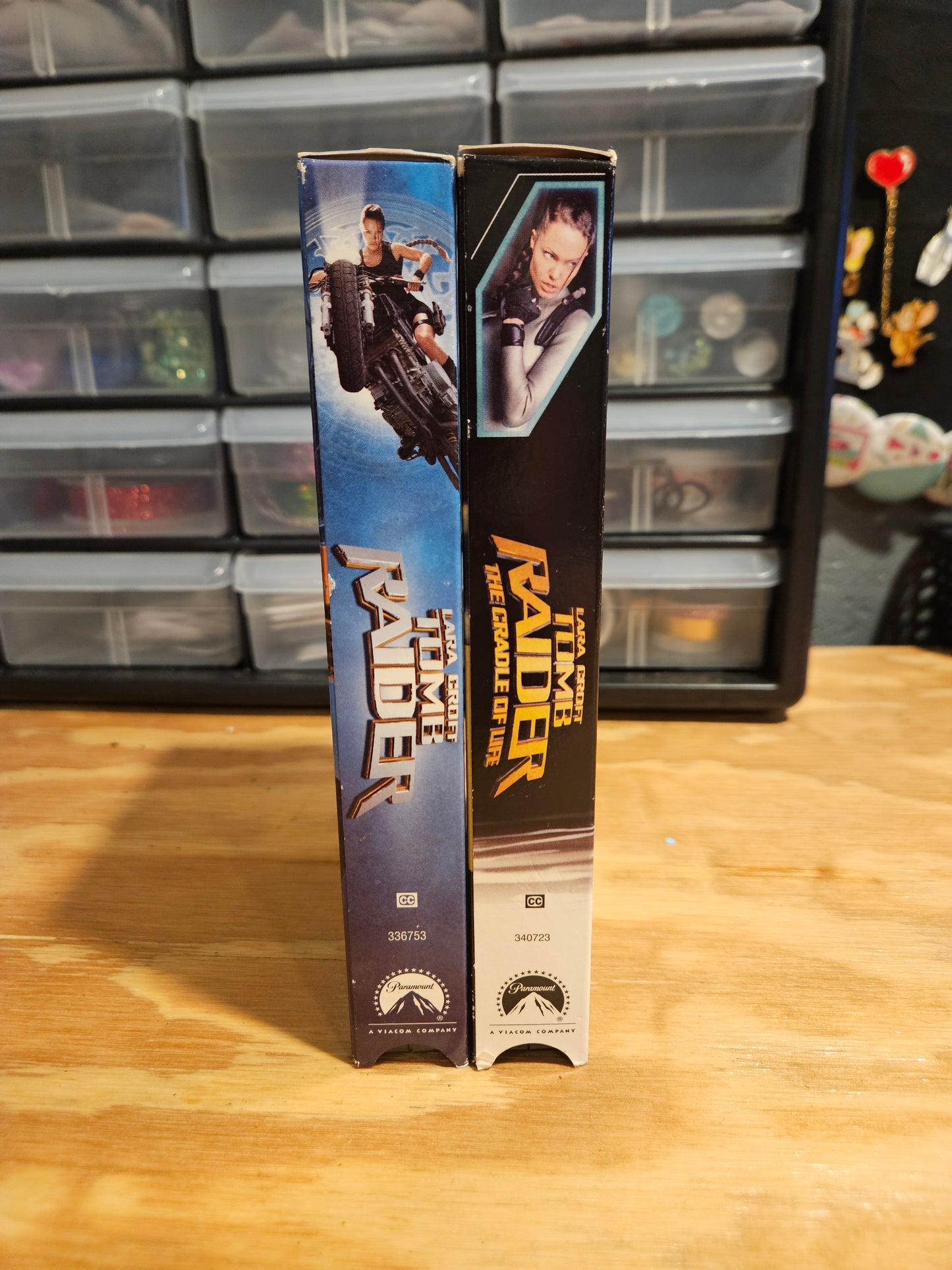 Lara Croft: Tomb Raider and Tomb Raider: The Cradle of Life VHS set