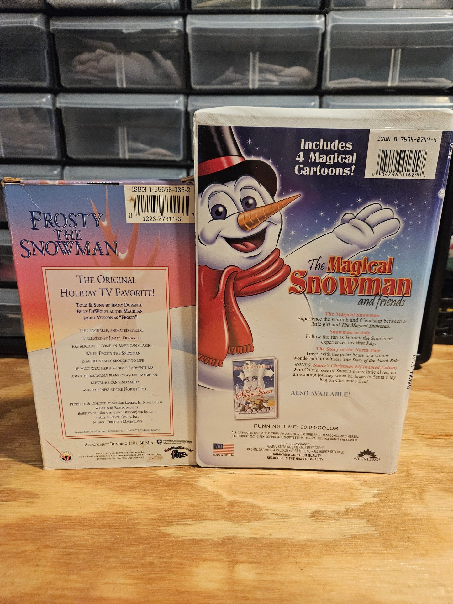 Frosty the Snowman and The Magical Snowman Set Christmas VHS