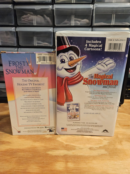 Frosty the Snowman and The Magical Snowman Set Christmas VHS