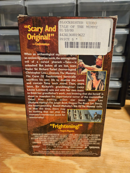 Tale of The Mummy VHS, Horror