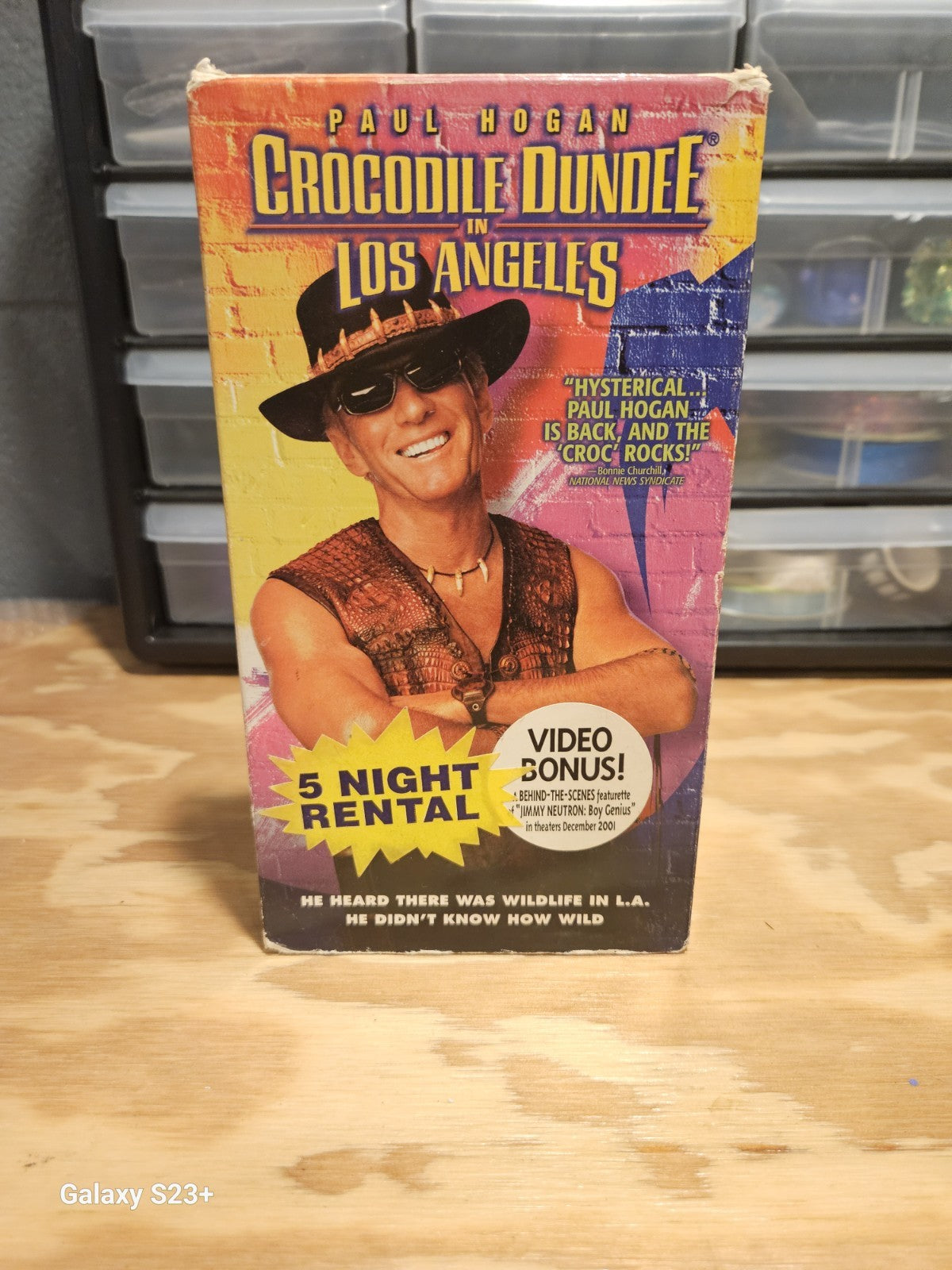 Crocodile Dundee & Crocodile Dundee in Los Angeles VHS Set Paul Hogan, Paramount