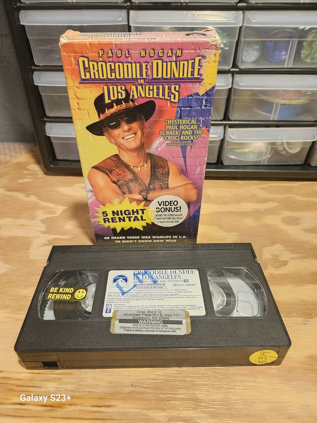 Crocodile Dundee & Crocodile Dundee in Los Angeles VHS Set Paul Hogan, Paramount