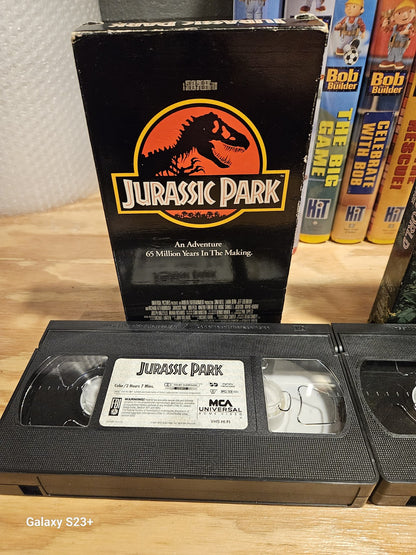 Jurassic Park VHS Set, MCA Universal, Spielberg, Action, Dinosaur, Neill, Dern