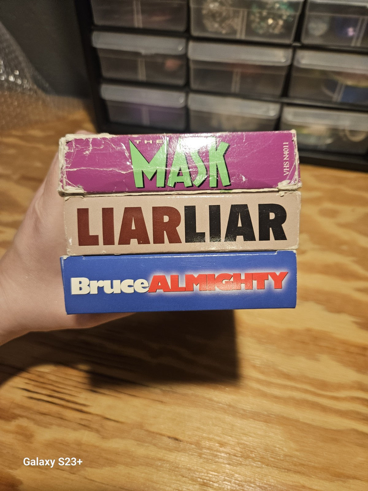 Jim Carey VHS Lot Mask, Liar Liar, Bruce, Ace Ventura, Grinch New Line Universal
