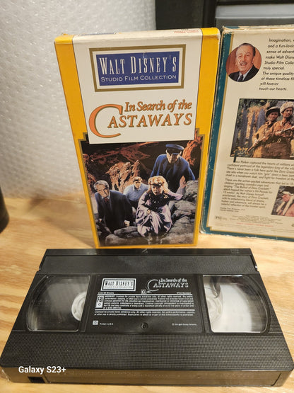 Walt Disney's Studio Film Collection VHS Lot Castaways, Davy Crockett, Leagues 