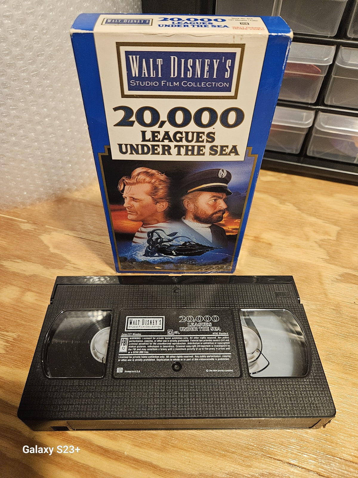 Walt Disney's Studio Film Collection VHS Lot Castaways, Davy Crockett, Leagues 