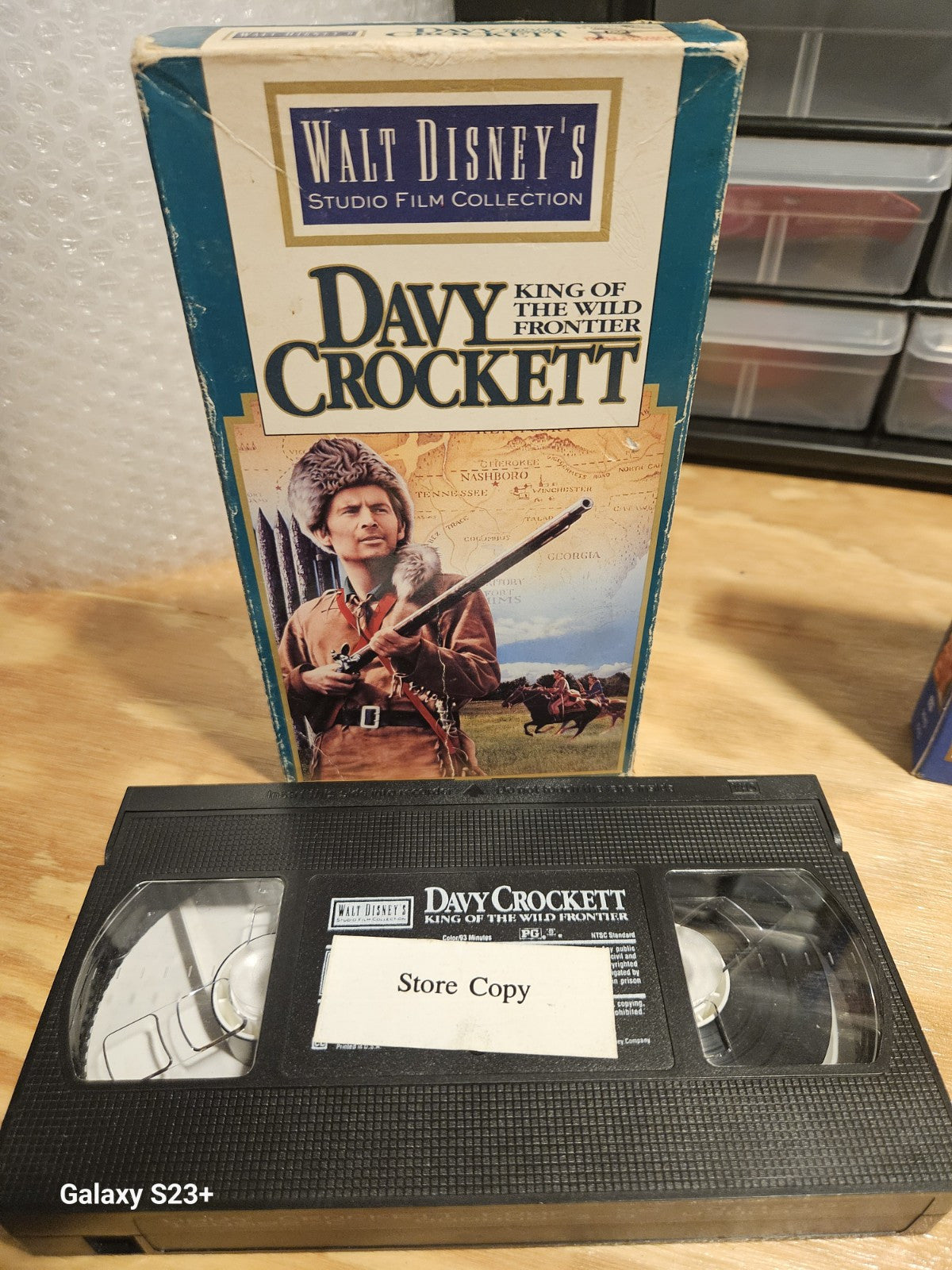 Walt Disney's Studio Film Collection VHS Lot Castaways, Davy Crockett, Leagues 