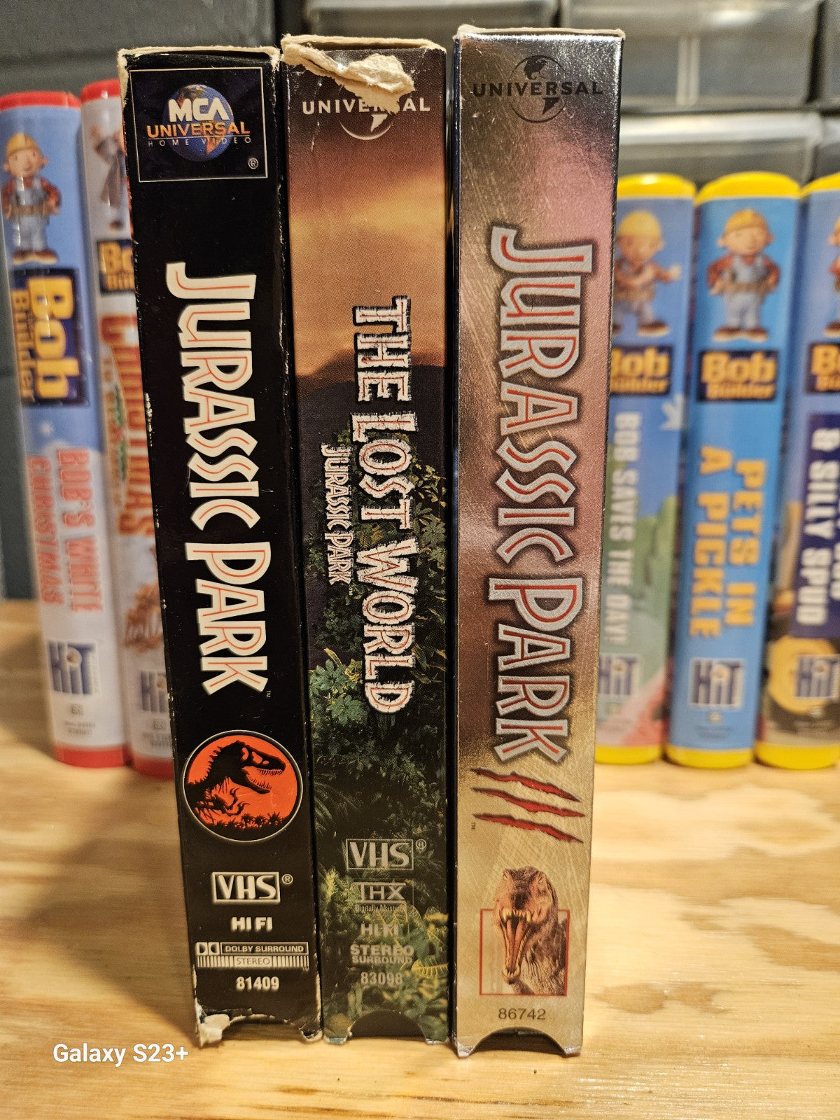 Jurassic Park VHS Set, MCA Universal, Spielberg, Action, Dinosaur, Neill, Dern