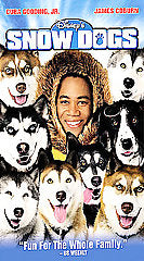 Snow Dogs VHS Disney, Cuba Gooding Jr., James Coburn, Kids family action movie